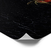 Stillleben mit Rose von Elias van den Broeck Poster (Ecke)