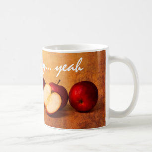 Stillleben mit roten Äpfeln Kaffeetasse