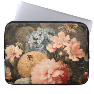 Stillleben mit roten und weißen Blüten Laptopschutzhülle