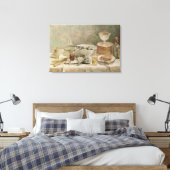 Stillleben mit Salat Leinwanddruck (Insitu (Schlafzimmer))