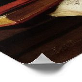 Stillleben mit Schädel Poster (Ecke)