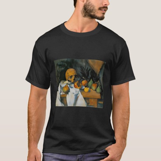 Stillleben mit Schädel von Paul Cezanne T-Shirt (Vorderseite)