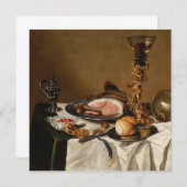 Stillleben mit Schinken, Büchern und Zierschiffen (Vorne/Hinten)