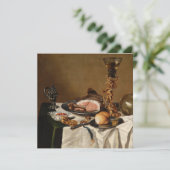 Stillleben mit Schinken, Büchern und Zierschiffen (Stehend Vorderseite)