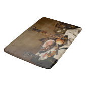 Stillleben mit Schinken, Büchern und Zierschiffen Badematte (Schrägansicht)