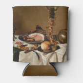 Stillleben mit Schinken, Büchern und Zierschiffen Dosenkühler (Vorderseite)