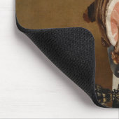 Stillleben mit Schinken, Büchern und Zierschiffen Mousepad (Ecke)