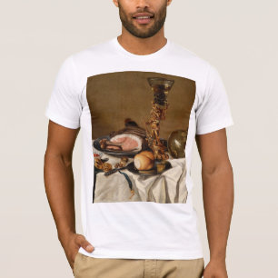 Stillleben mit Schinken, Büchern und Zierschiffen T-Shirt