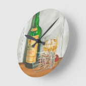 Stillleben mit schottischem durch Jennifer Runde Wanduhr (Winkel)