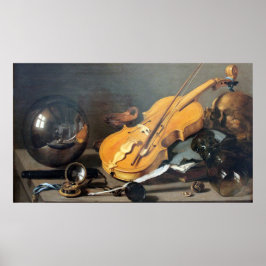 Stillleben mit Selbstportrait Poster