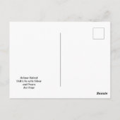 Stillleben mit Silber und Birnen, Postkarte (Rückseite)