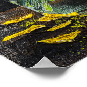 Stillleben mit Sonnenblumen Acrylmalerei Poster (Ecke)