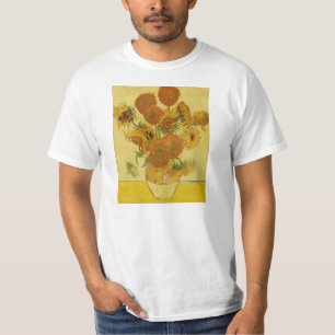 Stillleben mit Sonnenblumen durch Van Gogh T-Shirt