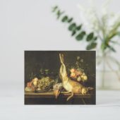 Stillleben mit Spiel und Obst Postkarte (Stehend Vorderseite)
