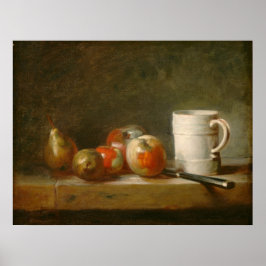 Stillleben mit Tasse - Jean-Siméon Chardin Kunst Poster