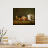 Stillleben mit Tasse - Jean-Siméon Chardin Kunst Poster (Küche)