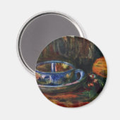 Stillleben mit Tasse von Pierre-Auguste Renoir Magnet (Vorderseite/Rückseite)