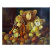 Stillleben mit Teddy Bears Fotodruck (Vorne)