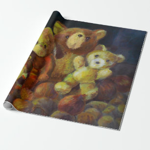 Stillleben mit Teddy Bears Geschenkpapier