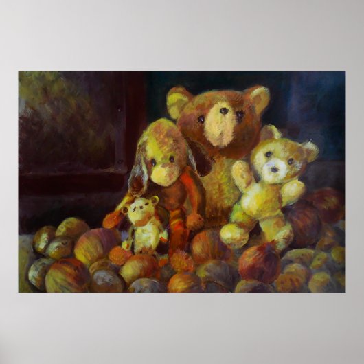 Stillleben mit Teddy Bears Poster (Vorne)