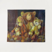 Stillleben mit Teddy Bears Wandteppich (Vorderseite (Horizontal))
