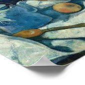 Stillleben mit Teekanne und Obst | Paul Gauguin Poster (Ecke)