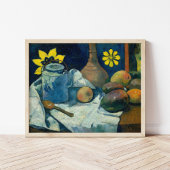 Stillleben mit Teekanne und Obst | Paul Gauguin Poster