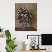 Stillleben mit Torfbäumen und Orange Poster (Heimbüro)