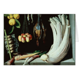 Stillleben mit toten Vögeln, Frucht und