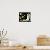 Stillleben mit toten Vögeln, Früchten und Poster (Küche)