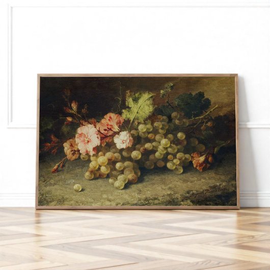 Stillleben mit Trauben Poster
