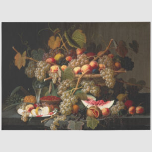 Stillleben mit Trauben Seidenpapier