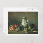 Stillleben mit Trauben und Granatäpfeln, 1763 (Öl Postkarte (Vorne/Hinten)