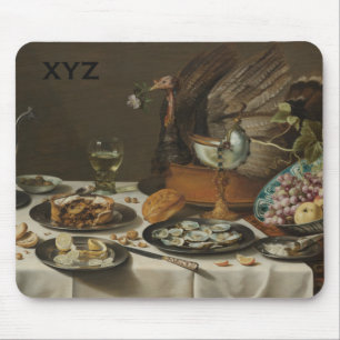 „Stillleben mit Truthahn-Pie“ individuelles Mousep Mousepad