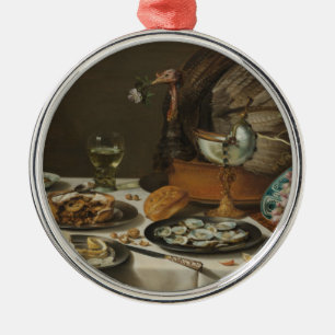 „Stillleben mit Truthahn-Pie“-Ornament Ornament Aus Metall