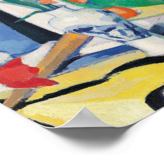 Stillleben mit Tulips | Samuel John Peploe Poster (Ecke)