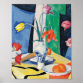 Stillleben mit Tulips | Samuel John Peploe Poster (Vorne)