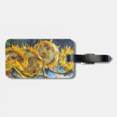 Stillleben mit vier Sonnenblumen Van Gogh Vincent Gepäckanhänger (Rückseite horizontal)