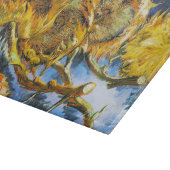 Stillleben mit vier Sonnenblumen Van Gogh Vincent Schneidebrett (Ecke)