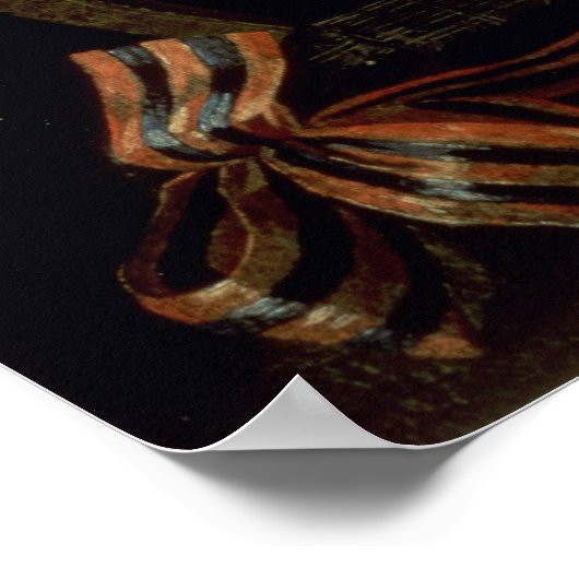 Stillleben mit Violine Poster (Ecke)