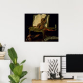 Stillleben mit Violine Poster (Heimbüro)