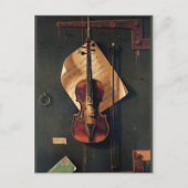 Stillleben mit Violine, schöne Kunst, Postkarte (Vorderseite)
