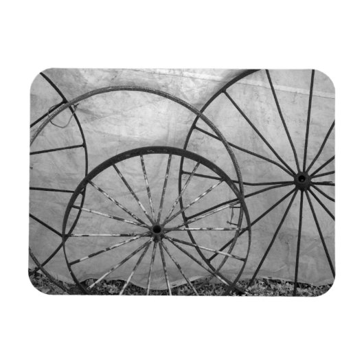 Stillleben mit Wagenrad Magnet (Horizontal)