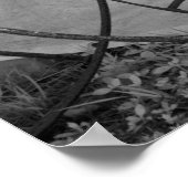 Stillleben mit Wagenrad Poster (Ecke)