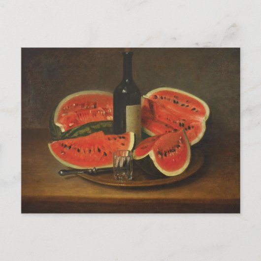 Stillleben mit Wassermelonen (von Constantin Stahi Postkarte (Vorderseite)