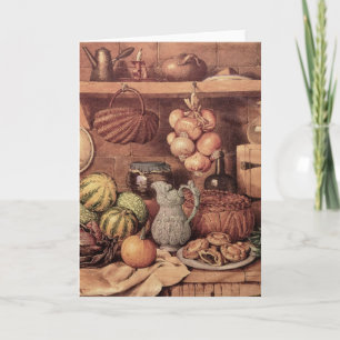 Stillleben mit Weihnachtsessen Feiertagskarte
