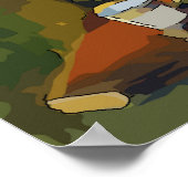 Stillleben mit Wein Poster (Ecke)