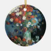 Stillleben mit Wiese-Blume | Vincent van Gogh Keramik Ornament (Vorne)