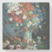 Stillleben mit Wiese-Blume | Vincent van Gogh Steinuntersetzer (Vorderseite)