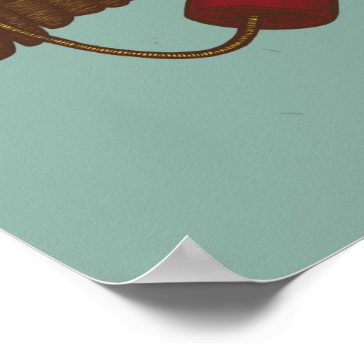 Stillleben mit Woodpecker Poster (Ecke)